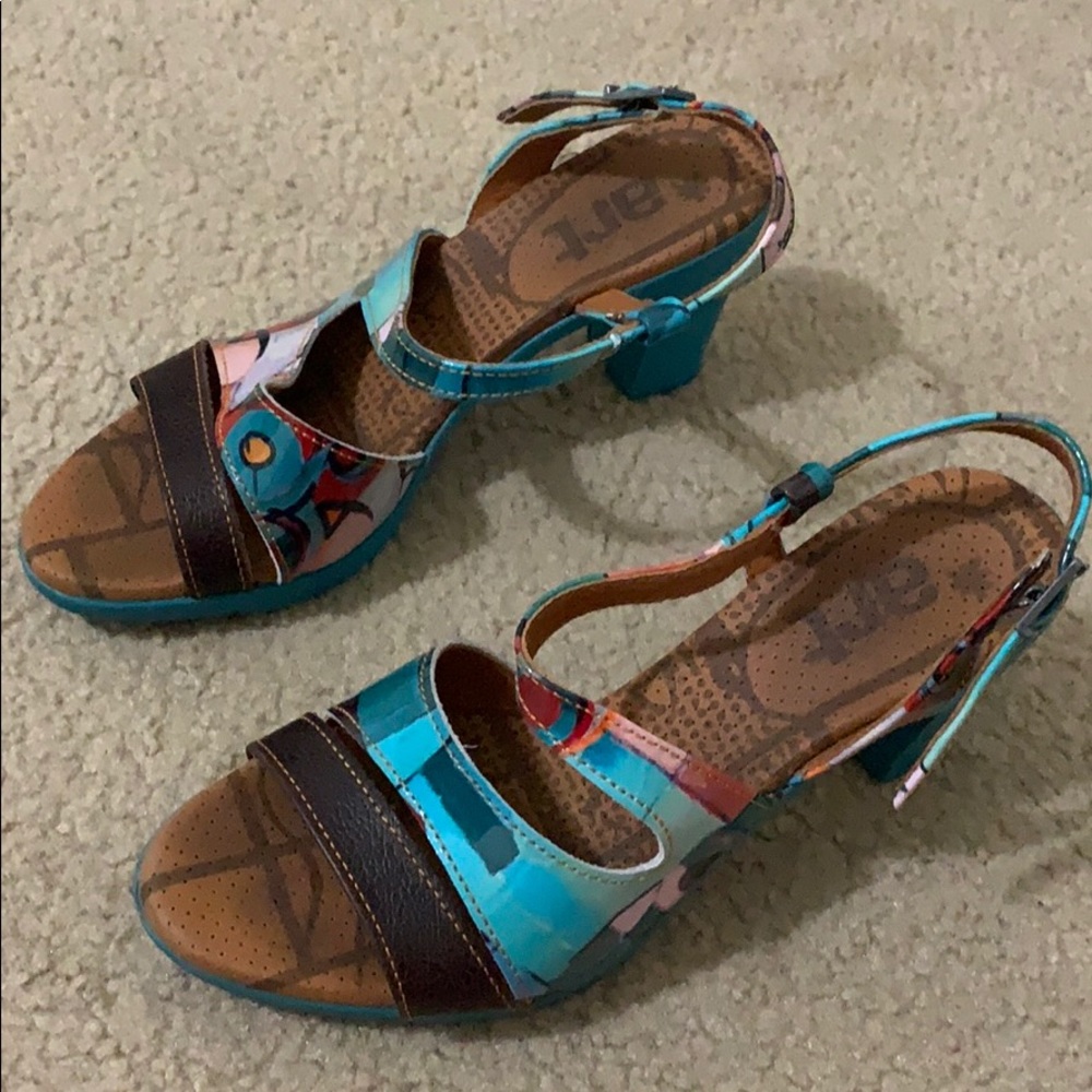 Art brand colorful wedges heels from Spain